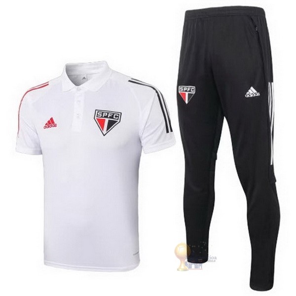 Calcio Maglie Set Completo Polo São Paulo 2020 2021 Bianco